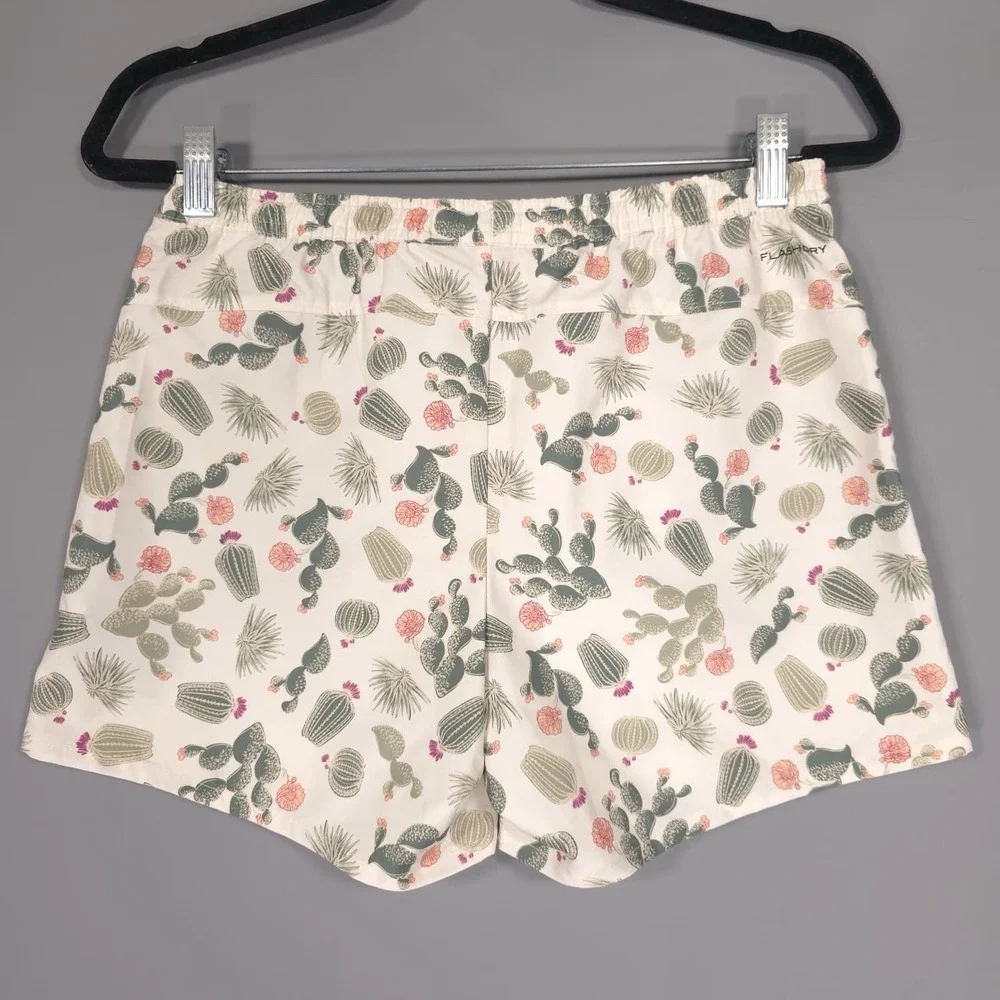 NWT‎ THE NORTH FACE Shorts LARGE 14/16 Youth Girls Water Ripple Cactus Print